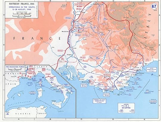 Map of Operation Dragoon: Allied landings in Southern France, 15-28 August 1944 (United States Military Academy)
