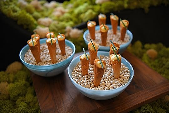 Monterey spot prawn cornets served by the Ritz Carlton during...