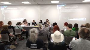 Photo of the panellist table of 