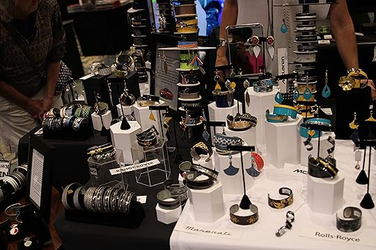 The vendor stand for Crash, sustainable jewelry made from the...