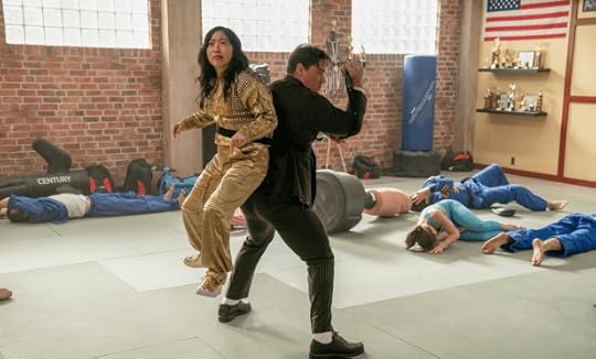 John Cena and Awkwafina in a scene from Jackpot