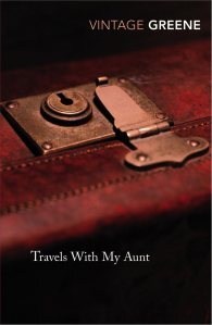 Cover of Travels with my Aunt book is the best fiction book about travel