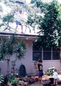 Job jar suggestion: child sweeping up monkey pods