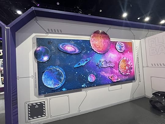 LEGO Brick SDCC Space wall build your own rocket experience