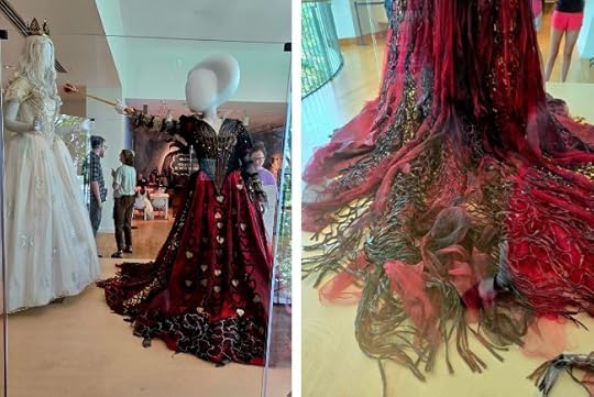 From Alice Through The Looking Glass (2016) - designer Colleen Atwood: Iracebeth, the Red Queen, worn by Helena Bonham Carter & Mirana, the White Queen, worn by Anne Hathaway.