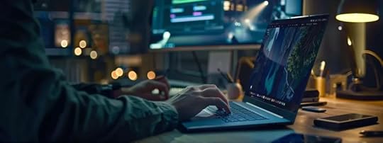 person at laptop coding