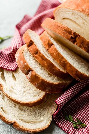 white sandwich bread cut into slices