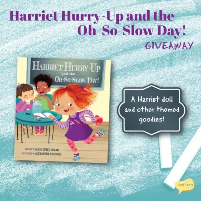 Harriet Hurry Up JustRead Tours blog giveaway