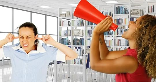 Dealing with noisy people while reading is hard. 