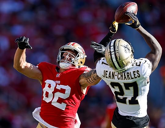 New Orleans Saints’ Shemar Jean-Charles (27) breaks up a pass...