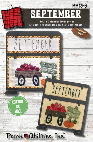 Patch Abilities Calendar Applique Wall Hanging Patterns & Hardware: September available at Shopnzp.com