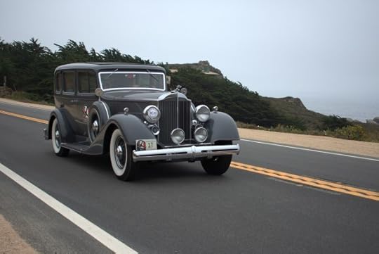 The Tour d'Elegance offered spectators a rare glimpse of automotive royalty in motion as participants piloted their vehicles through Pebble Beach, Monterey, Carmel Valley, and Big Sur on Thursday. Pictured is a 1934 Packard 1110 Sedan. (Aaron Bowling - Special to the Sentinel)