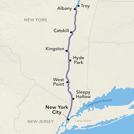 American Cruise Lines Hudson River Cruises itinerary map