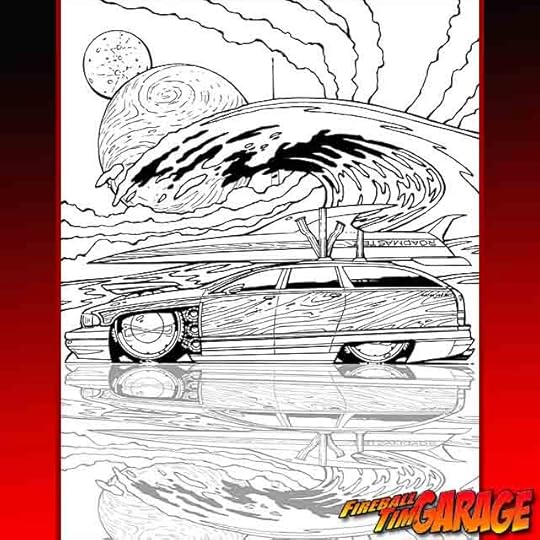 Buick Woody Wagon Concept Art by Fireball Tim Garage