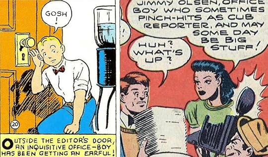 Jimmy Olsen's first appearance in Action Comics #6, and a later Golden Age comic book appearance.