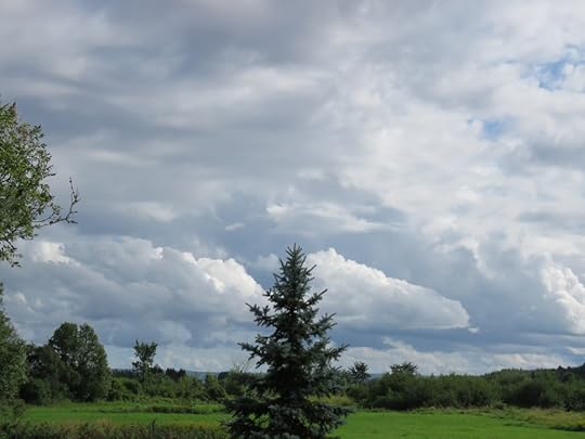 Cloudy skies, view from the Elizabeth Bishop House