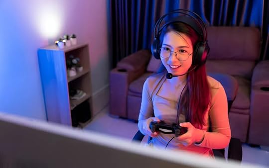 girl streaming game youtube gaming