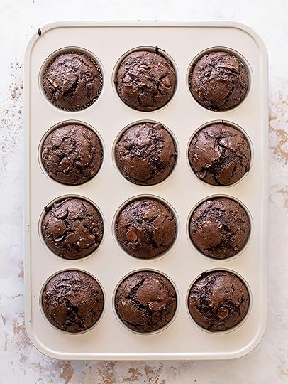 double chocolate zucchini muffins