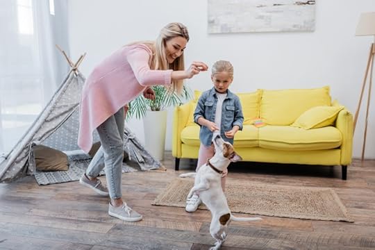 dog training with child