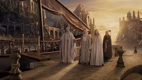 Cirdan in the lord of the rings the rings of power in the harbor