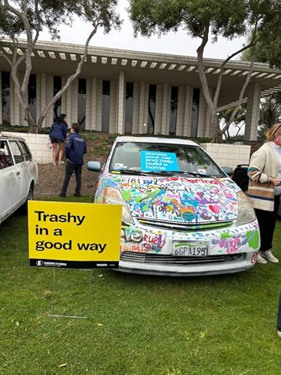 Habitat for Humanity Monterey Bay presented a decorated Toyota Prius to raise awareness for its Cars for Homes project. (Andrea Valadez - Monterey Herald)