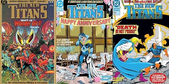 Covers for the late '80s/early '90s New Titans series.