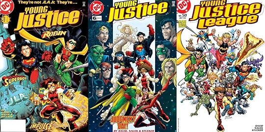 Cover art form the 1998-2003 Young Justice series.