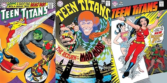 Covers for the first volume of Teen Titans from the 1960s.