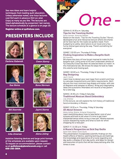 The Great Wisconsin Quilt Show 2024 Advance Registration Guide Page 6