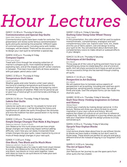 The Great Wisconsin Quilt Show 2024 Advance Registration Guide Page 7