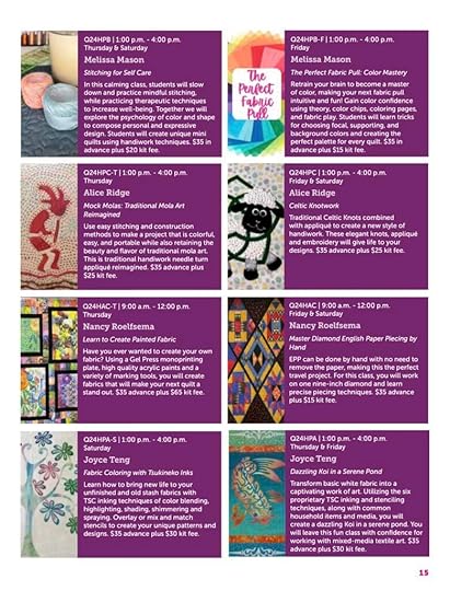 2024 Hands On Workshops at The Great Wisconsin Quilt Show!