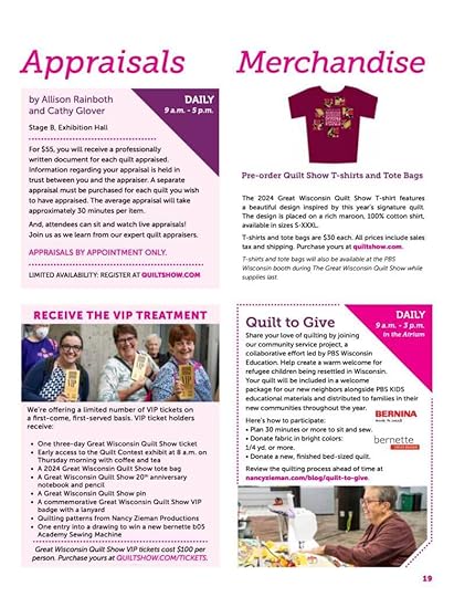 The Great Wisconsin Quilt Show 2024 in Madison Wis