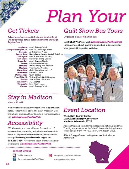 The Great Wisconsin Quilt Show 2024 Advance Registration Guide Page 22