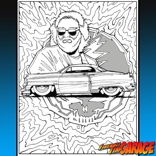 Jerry Garcia Kustom Chevy Concept Art by Fireball Tim Garage