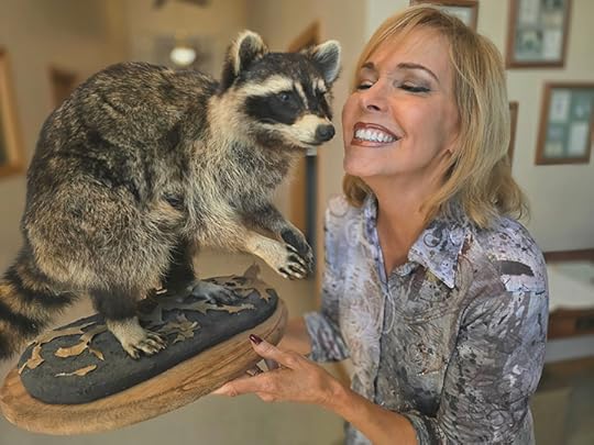 Paula Sands and Rocky Raccoon.