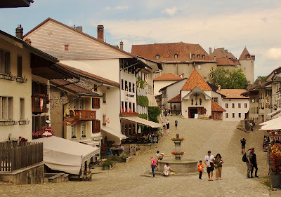 Village of Gruyeres Castle Switzerland