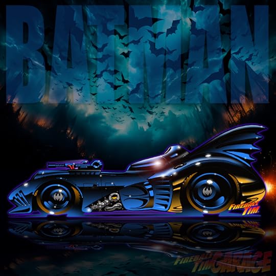 1989 Batmobile Concept Art by Fireball Tim Garage