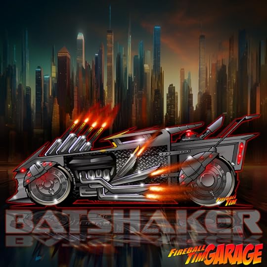 batshaker batmobile concept art by fireball tim garage