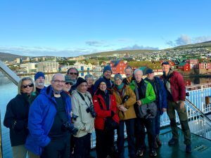 Faroe Island photography group on the ferry
