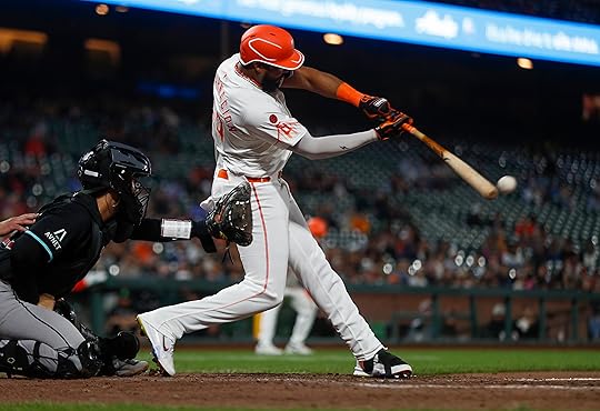San Francisco Giants’ Jerar Encarnacion (59) RBI against the Arizona...