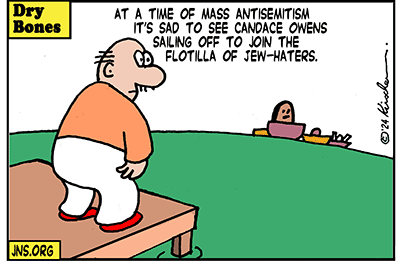 Dry Bones cartoon, Candace Owens,Jew-Haters, Antisemitism, RFK jr, Chabad, African Americans, Israel, Jews,