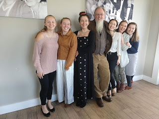 Ed with his wife and five daughters