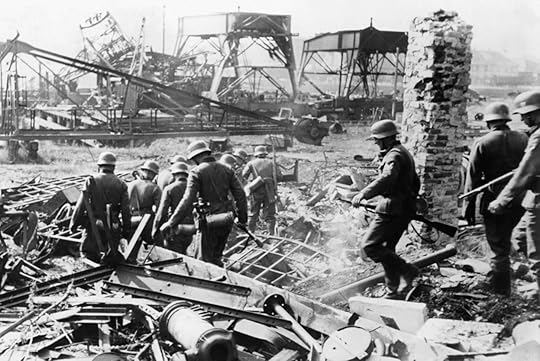 German troops at Westerplatte, Poland, 7 September 1939 (public domain via WW2 Database)