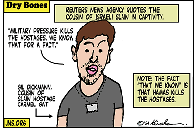 Dry Bones cartoon, Hostages, Jews, War, Israel, IDF, Gaza, Oct7, Hamas,