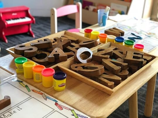 table and toys at preschool