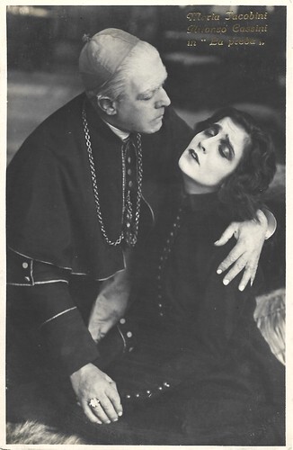 Maria Jacobini and Alfonso Cassini in La preda (1921)