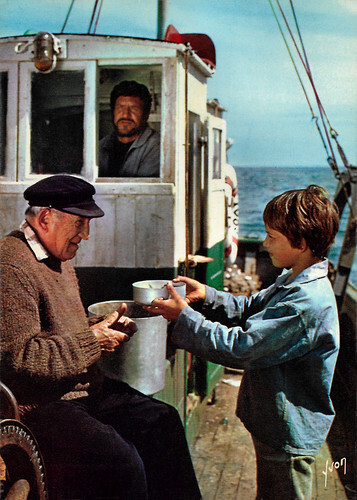 Mehdi El Glaoui and Charles Vanel in Sebastien et le Mary Morgane