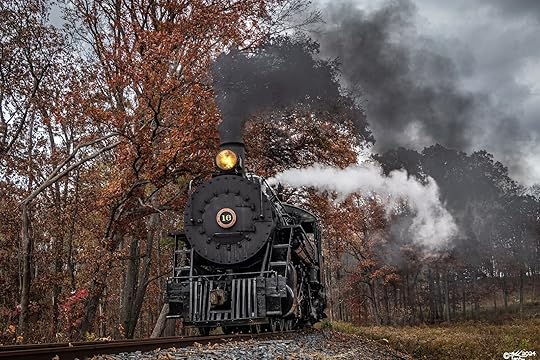 The East Broad Top railroad operating in the fall.