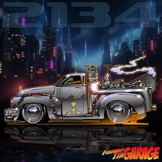 Back to the Future Chevy 3100 Concept Art by Fireball Tim Garage