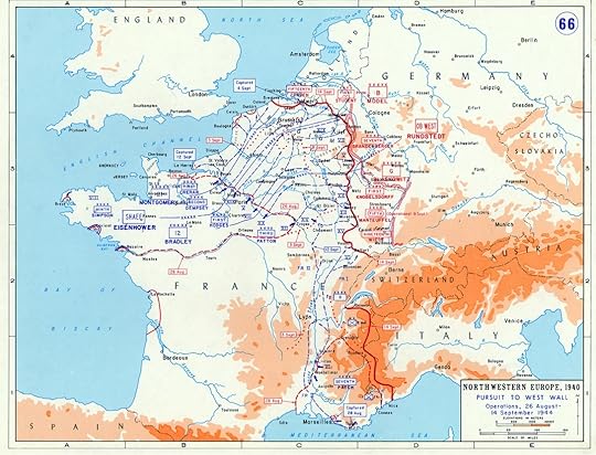 Map of the Allied campaign in Northwest Europe, 26 Aug.-14 Sept. 1944 (US Military Academy)